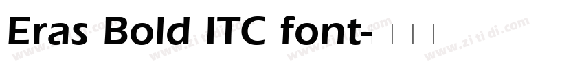 Eras Bold ITC font字体转换